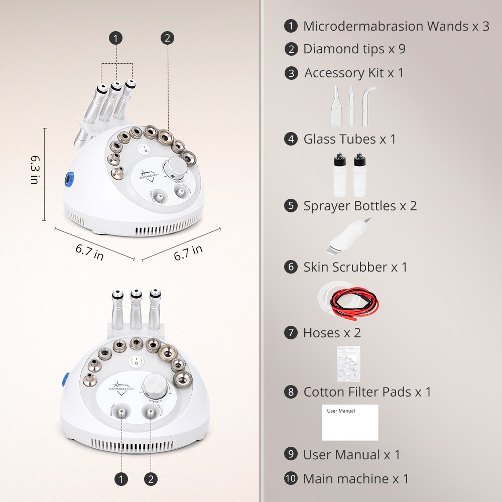4IN1 Skin Care Diamond Vacuum Machine Dermabrasion Moisturize Rejuvenation USA