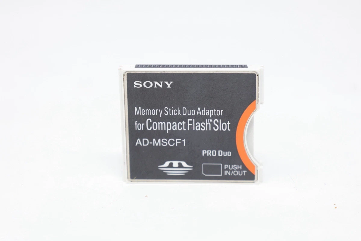 Sony AD-MSCF1 Memory Stick Duo Adapter for Compact Flash | eBay
