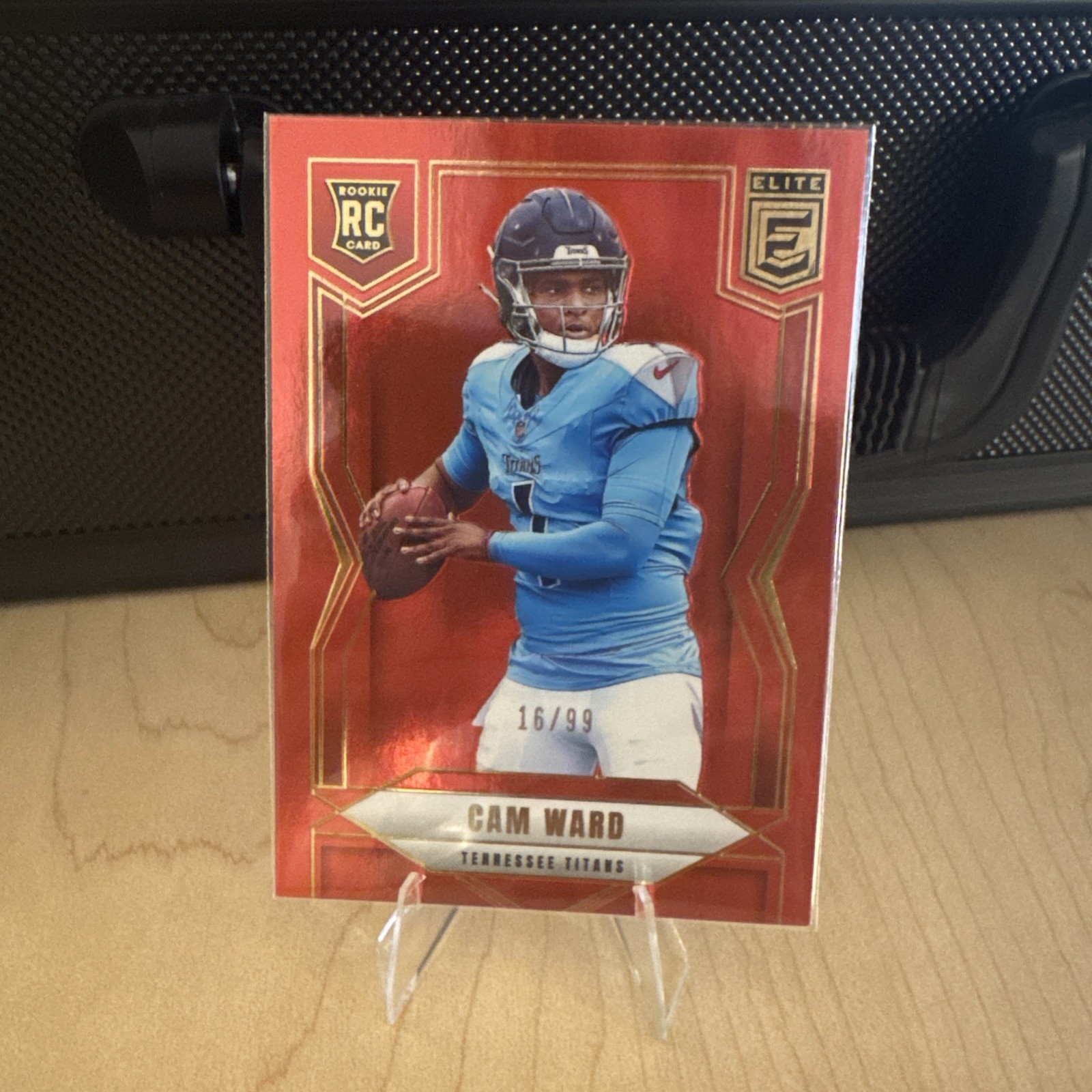 2025 Panini Donruss Elite Cam Ward Red /99- Titans #101
