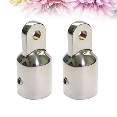  2 STÜCKE Edelstahl Bimini Top Rohr Auge Endkappe Fitting Baldachin Rohr Ende