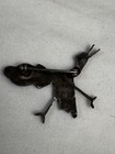 NATIVE AMERICAN STERLING SILVER Turquoise Etc INLAY ROADRUNNER BROOCH — photo 2