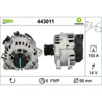 Valeo 443011 Generator FüR Ford Transit V363 V362 Tourneo V362 F3 Fy Fz Fad Fbd