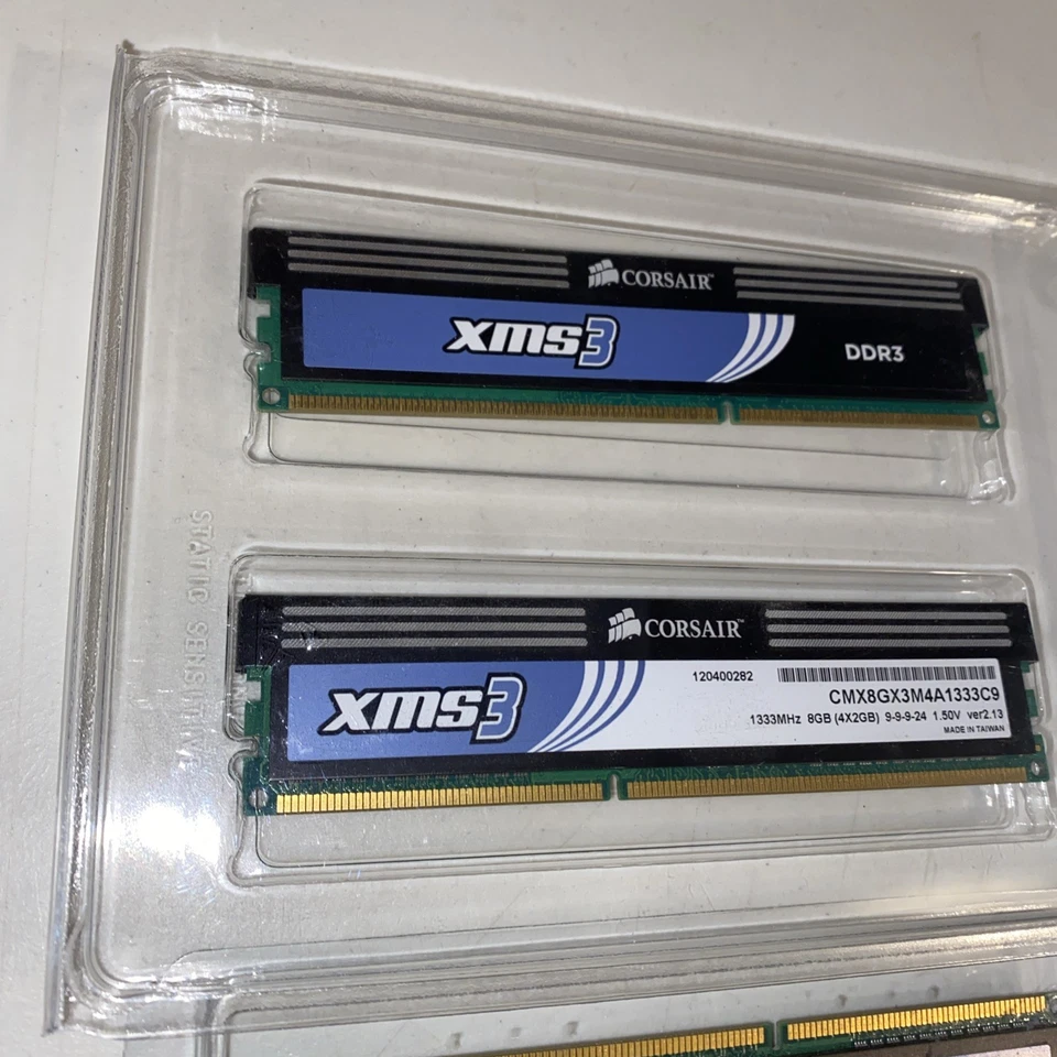 CORSAIR XMS3 8GB KIT (4GBX2) DDR3-1333MHz PC3-10600 1.5V CMX8GX3M2A1333C9 - Image 3 of 4