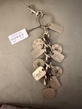 Coach Rare Vintage Y2K Coach Solid Brass Multi-Charm Bag Fob Model 92124