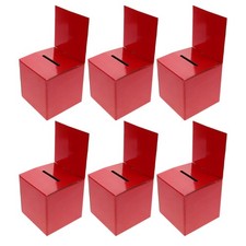 6 Pcs Party Card Box Paper Wedding Money Holder Boxes for Reception