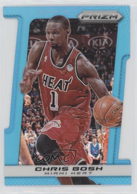 2013-14 Panini Prizm Light Blue Prizm Die-Cut 190/199 Chris Bosh #23 HOF 0x8t