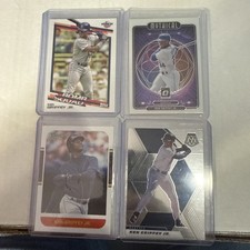 Panini 2021 Ken Griffey Jr. Mariners 4 Card Lot Donruss, Topps, Mosaic, Prizm