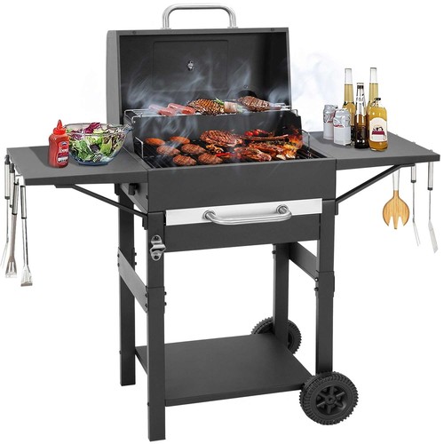 Portable BBQ Barbecue Grill Outdoor Camping Smoker Barbeque Charcoal