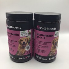  2 Pet Honesty 10 in 1 Dog Multivitamin Glucosamine   Probiotic 180 Chews 519