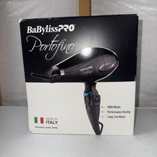 Babyliss Pro Nano Titanium Portofino Hair Dryer - Black