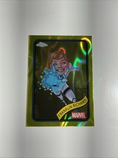 2025 Topps Chrome Marvel Yellow Lava Refractor #56 Franklin Richards Card