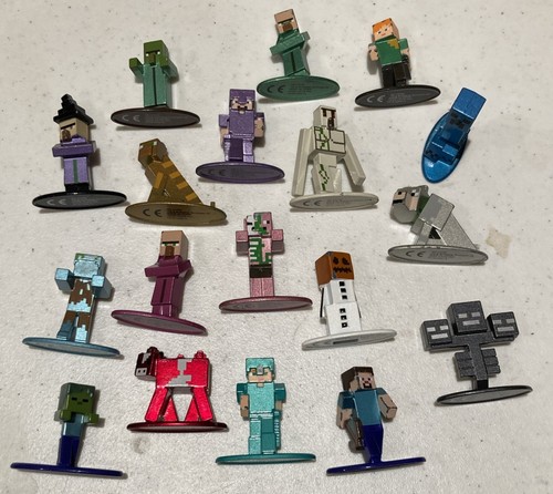 Figurines Minecraft Jada Nano Metalfigs 18 Pièces - Neuf (die-cast, 1.65 Pouces)