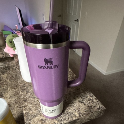 #ad Stanley Quencher H2.0 40 oz Purple Insulated Tumbler with Handle amp; Straw $25.00