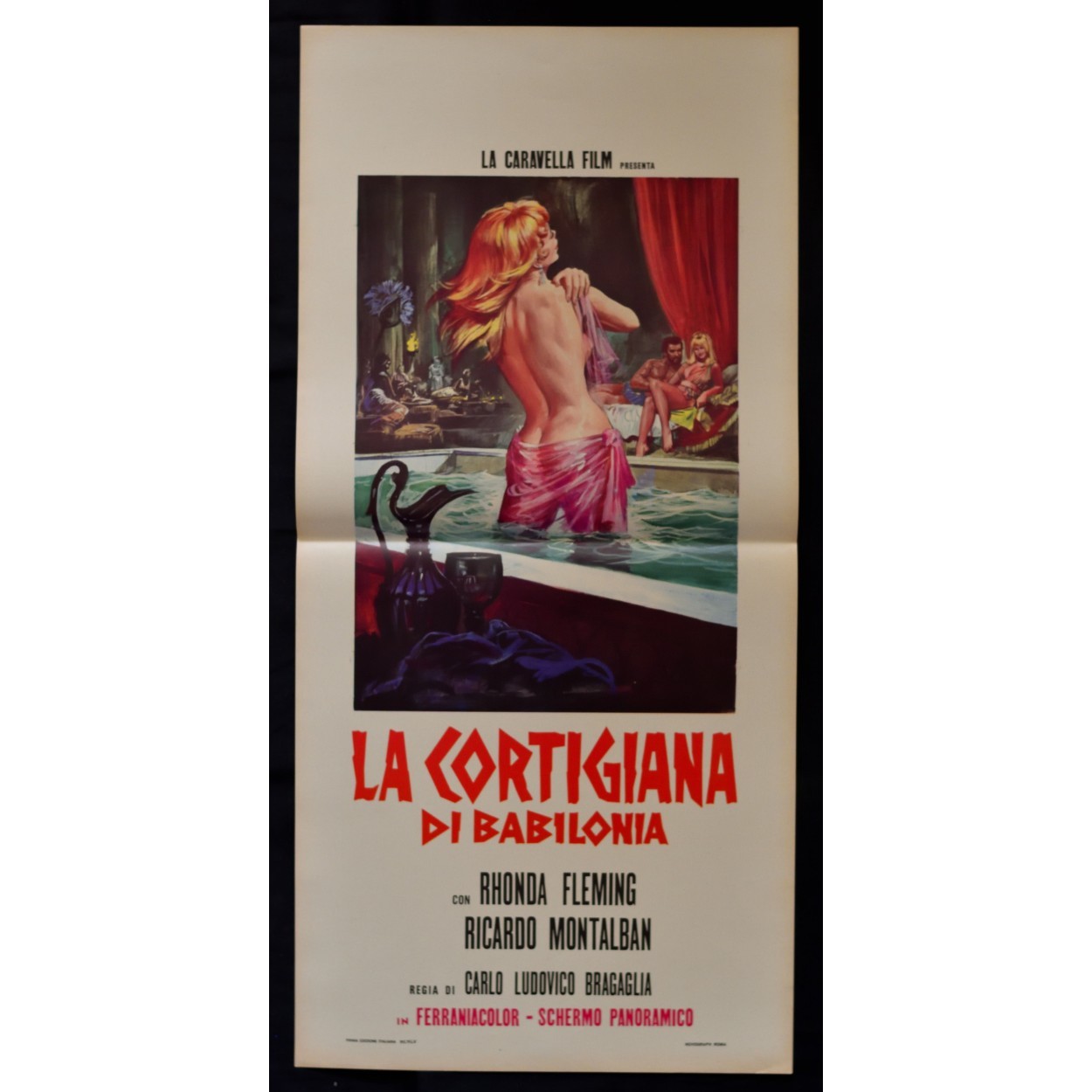 Locandina originale film La cortigiana di Babilonia (1954) - Regia di Carlo Ludovico Bragaglia