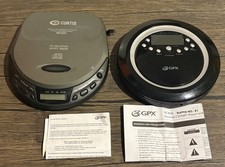 Lot of 2 Portable CD Players Curtis CD066 GPX PC800 As Is For Parts