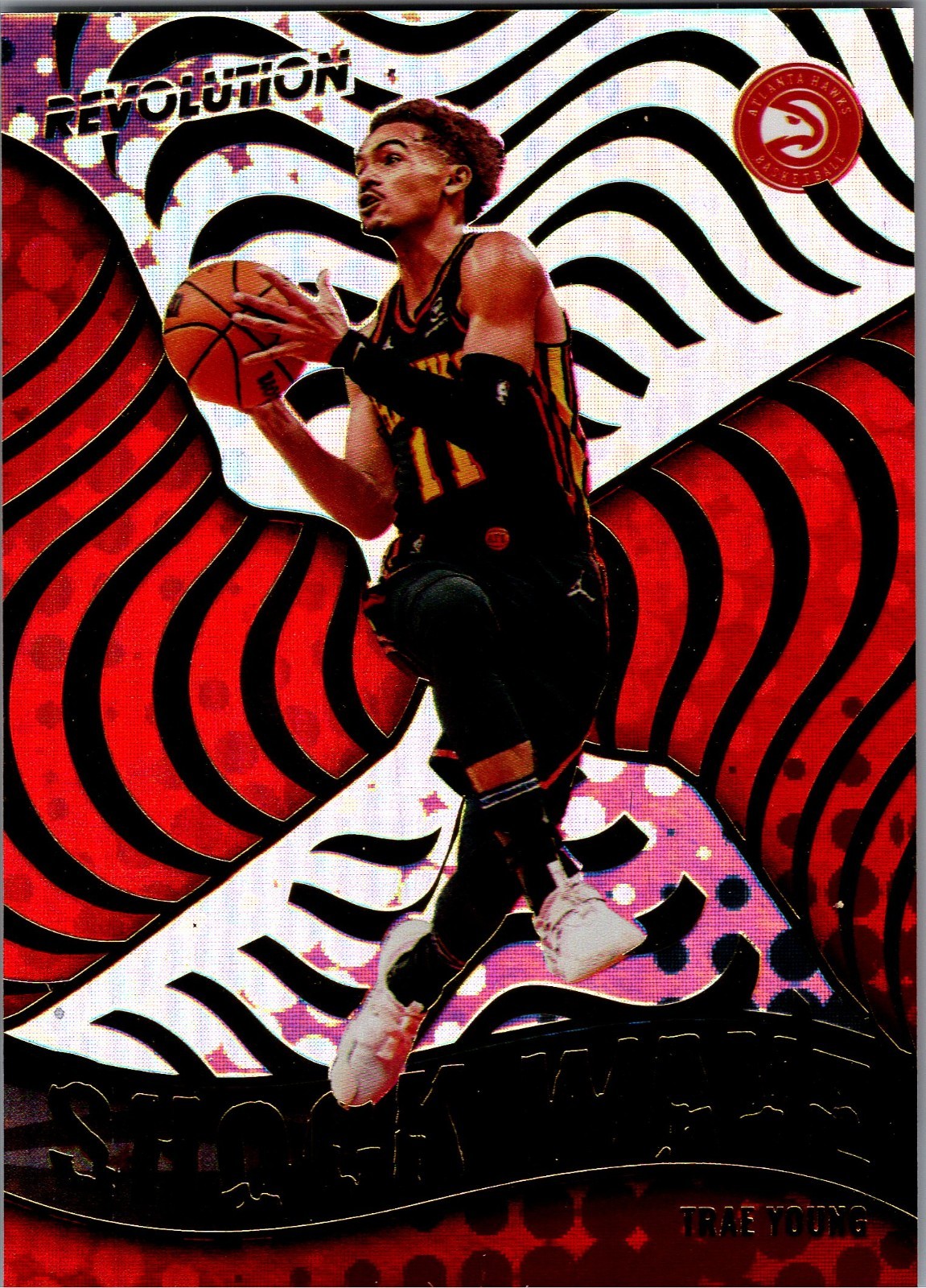Trae Young 2021-22 Panini Revolution Shock Wave - #3 Atlanta Hawks