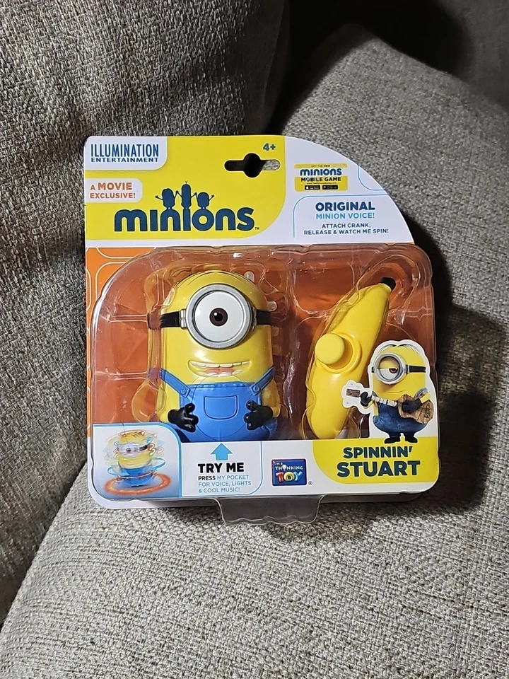 RARO Despicable Me Minions Spinnin Stuart Filme Exclusivo NOVO NISP - Imagem 3 de 4