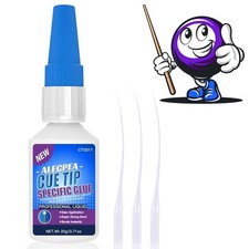 ALECPEA Quick Dry Pool Cue Tip Glue, 20g Glue 20g/1Pack,