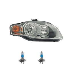 Scheinwerfer rechts inkl. Premium Lampen für Audi A4 8EC B7 mit LWR Motor
