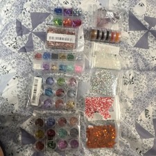 Assorted Multicolor Craft Glitter Set - Various Colors and Shapes