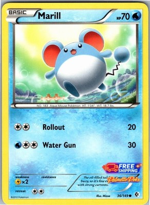 Marill 36/149 Common Boundaries Crossed Pokemon NM/LP