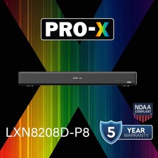 LXN8208D-P8 Pro-X 8CH IP Up to 16MP Human and Vehicle Detection 8 PoE NDAA NVR