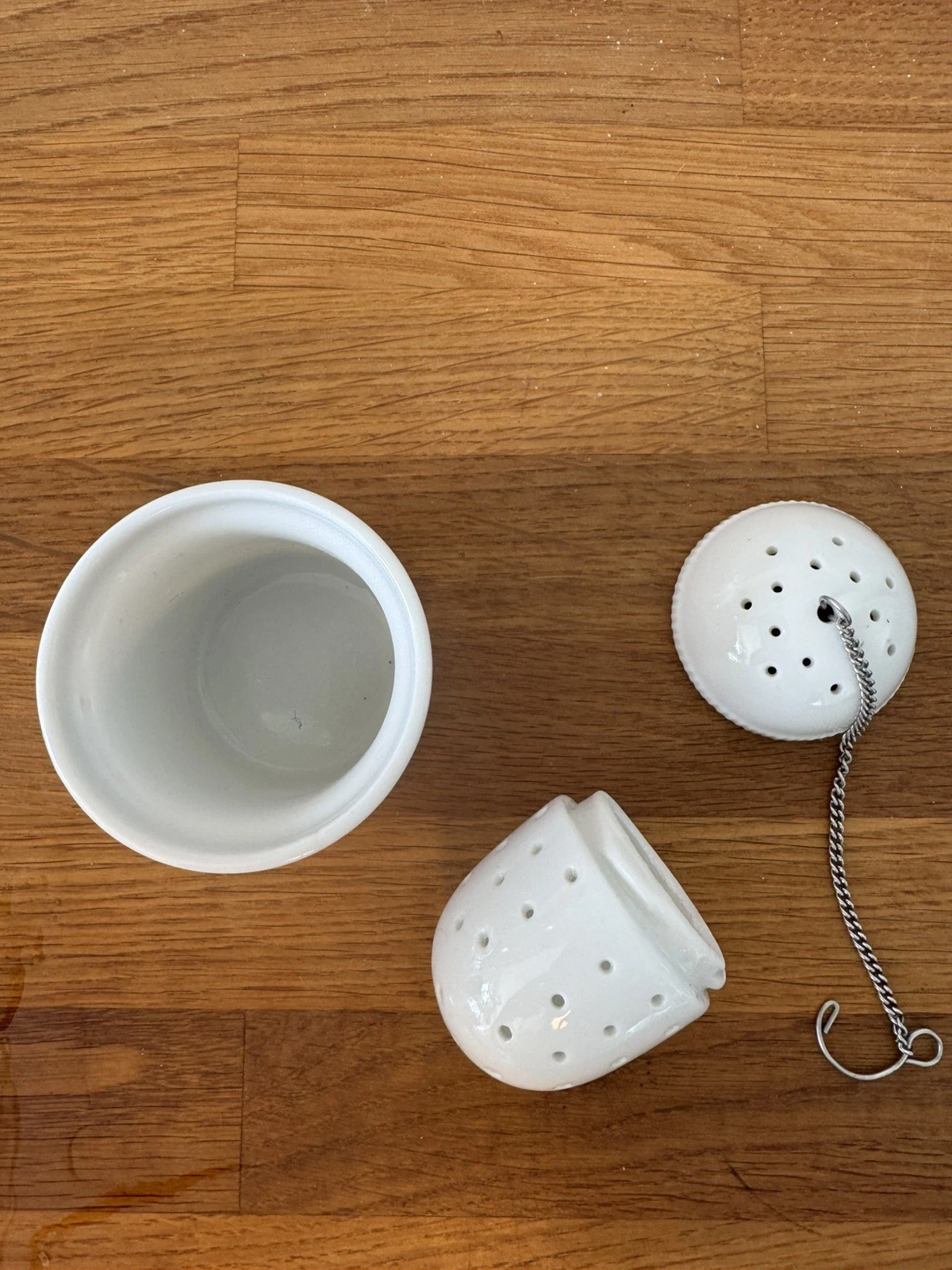 Vintage Porcelain Ball Tea Infuser