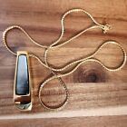 Vintage Monet Necklace Goldtone Designer Jewelry 30'