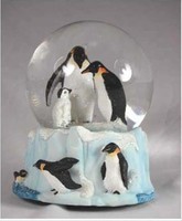 Penguin Family Musical Snow Globe - It's A Small World, New, Free Shipping Penguin Family Musical Snow Globe - It's A Small World, New, Free Shipping
