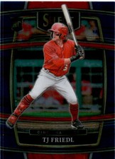 2022 Panini Select Blue Retail Base #11 TJ Friedl Rookie Cincinnati Reds