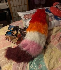 Handmade Lesbian LGBT Pride Furry Tail