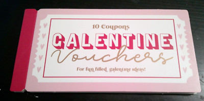 NEW lot of 10 VALENTINE LOVE COUPONS VOUCHER BOOK novely gift