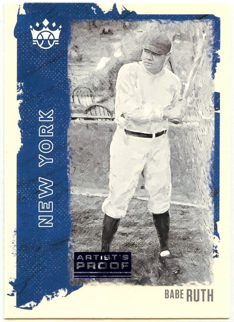 2021 Diamond Kings Blue Artist Proof Babe Ruth  *NEW YORK YANKEES*