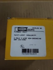 Hubbell Hbl3334c 30A Flanged Twist-Lock Inlet 3P 3W 125/250Vac Wt