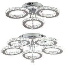 Moderno lampadario da soffitto cristallo LED Lampada da camera da letto 30/50w