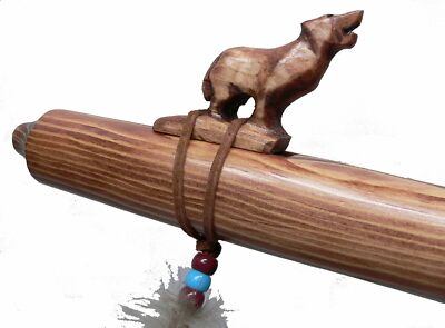 Authentic Native American WOLF Flute handmade by Jonah Thompson key of A - 2nd