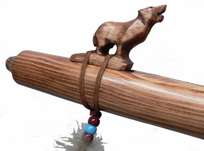 Authentic Native American WOLF Flute handmade by Jonah Thompson key of A - 2nd