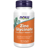 Now Foods, Zinc Glycinate, 30Mg, 120 Veg. Kapseln - Blitzversand
