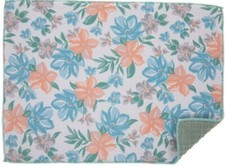 Kitchen Microfiber Drying Mat 15" x 20" MULTICOLOR FLOWERS, MI