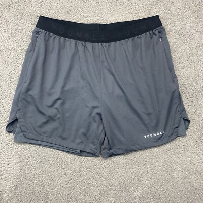 【定価18700円】 LTT GELANOTS 2TACK SHORTS Ｌ Young LA Shorts Mens 2XL XXL Gray Compression Performance Lined