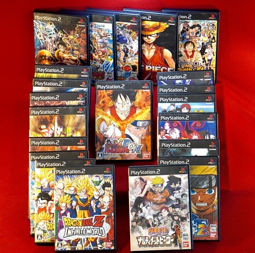 Lot 21 Set Sony Playstation Ps2 Dragon Ball Naruto One Piece D O N Shounen Jump Ebay