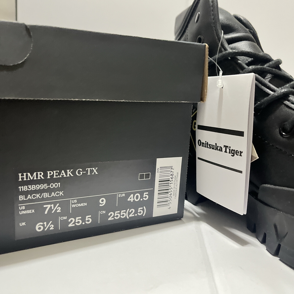 Onitsuka Tiger HMR PEAK G-TX 1183B995 001 BLACK Unisex Boots Onitsuka Tiger HMR PEAK G-TX 1183B995 001 BLACK Unisex Boots