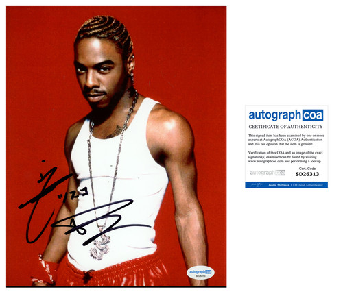 * SISQO * signed 8x10 photo * DRU HILL * THONG SONG * ACOA * 6