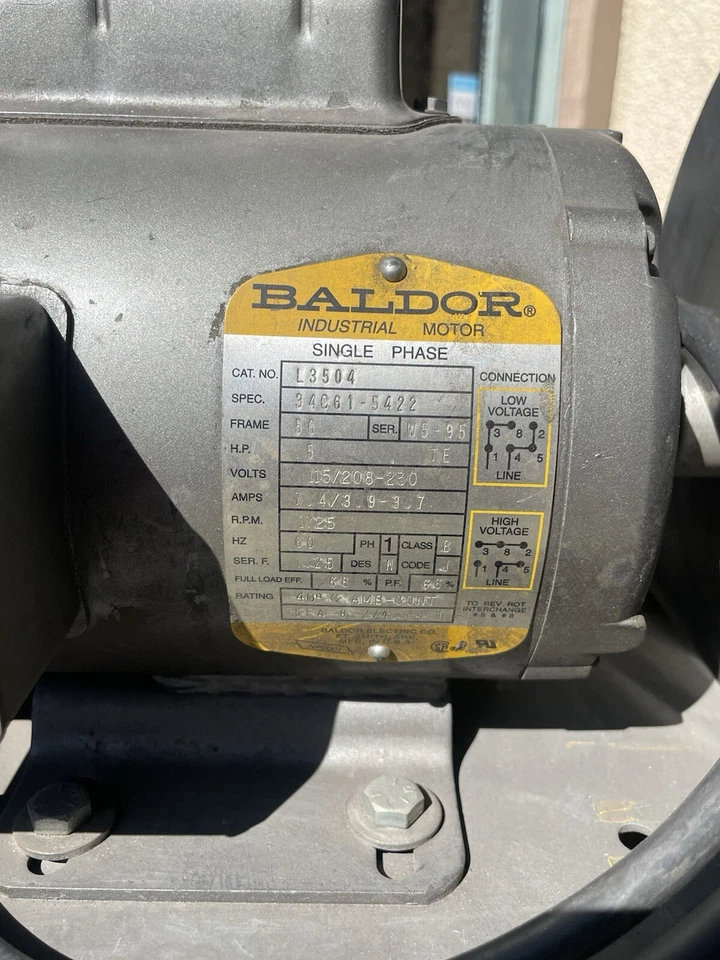 Lijadora de disco Kalamazoo 10" - 1/2 HP Baldor - Motor Lijadora de sobremesa Foto 2 de 4