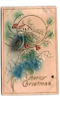 Merry Christmas, Bertha Hazelton, Ernest E. Ray, Putney. Postcard