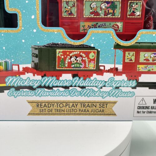 New Disney Mickey Mouse Express Holiday Christmas Train Set Free Shipping - Picture 3 of 8