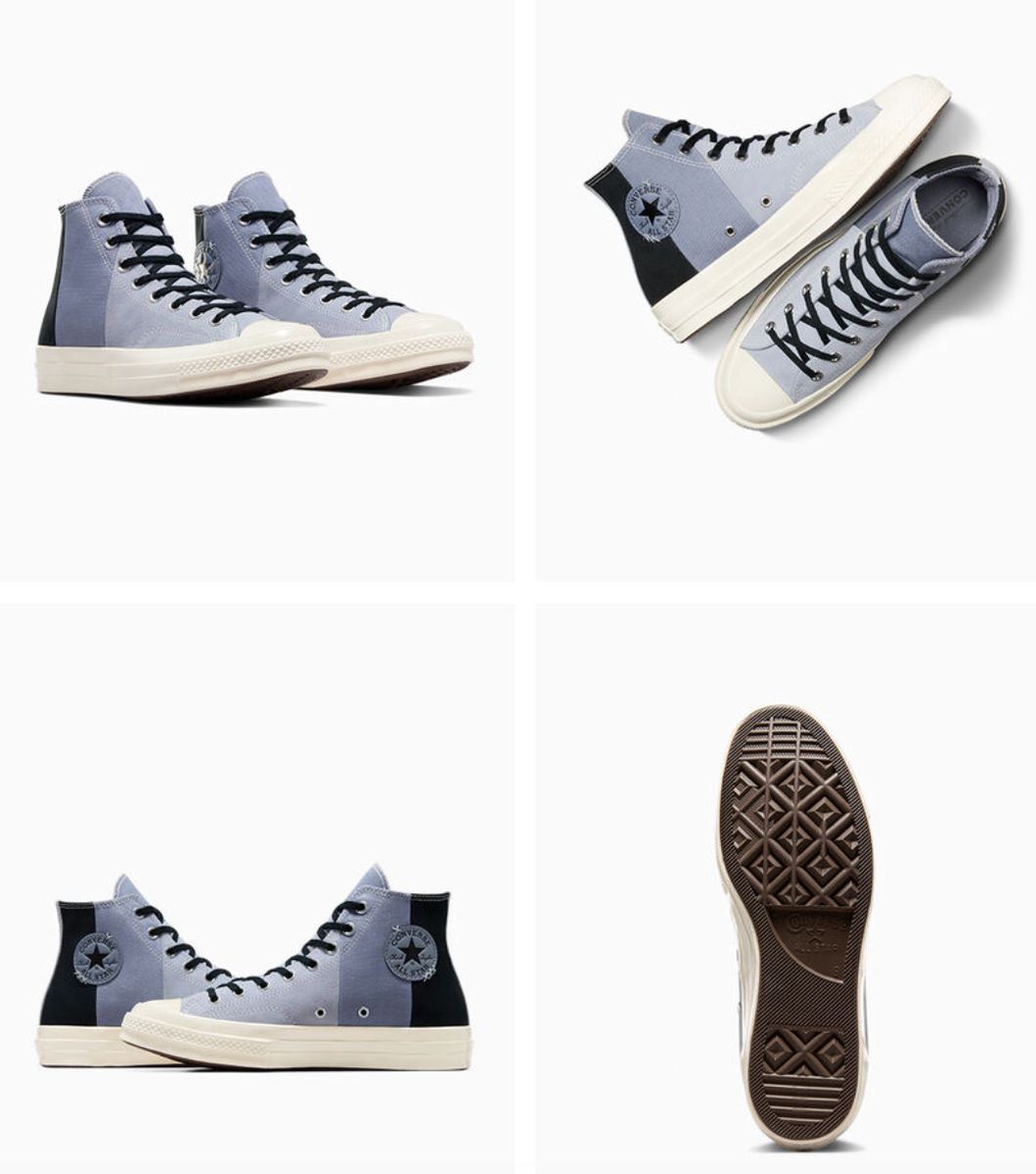NEW MEN'S CONVERSE Chuck 70 Crafted Patchwork Suede Boots A06535C