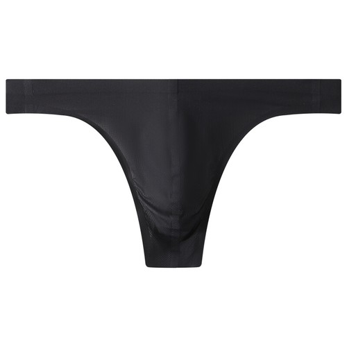 Men's Soft Ice Silk Thongs Underwear Sexy Breathable Seamless T-back Size M-2XL - Picture 24 of 48