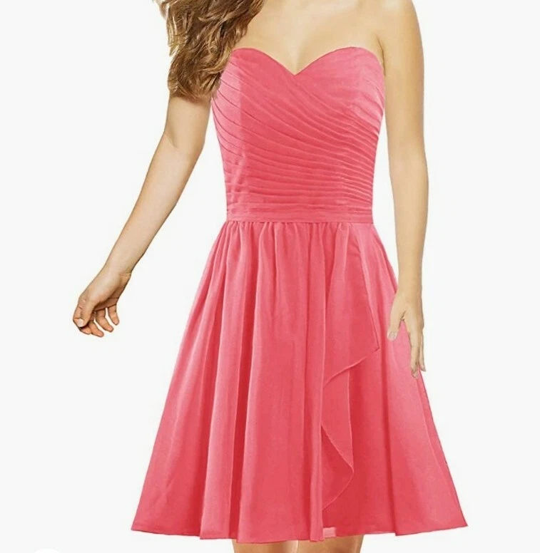 Rose Coral Chiffon Skirt main image 1