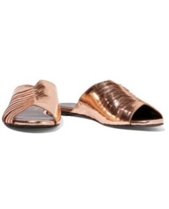 leather slide slippers